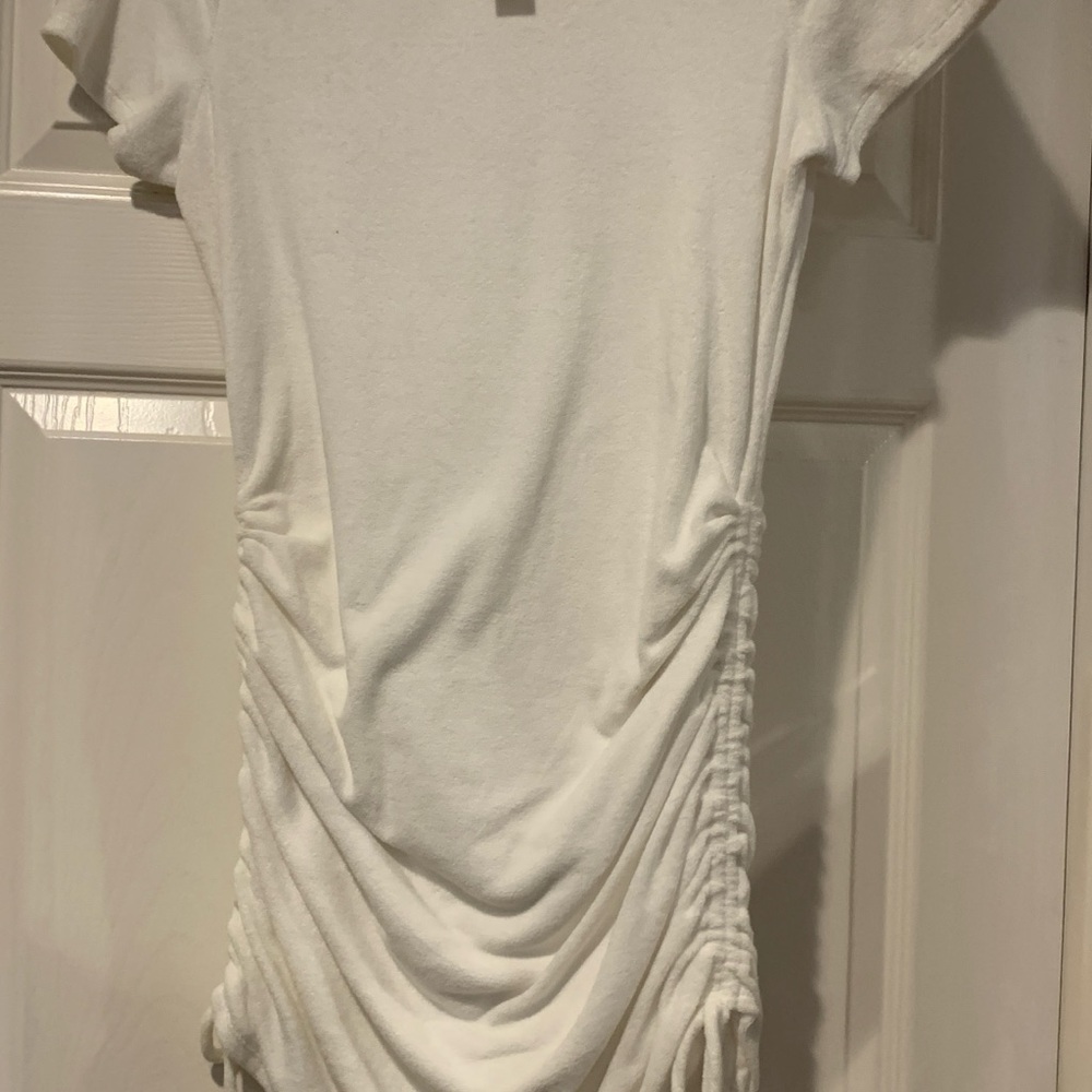 Victoria's Secret White Ruched Mini Dress